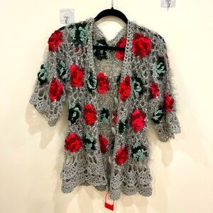 Floral Crochet Cardigan